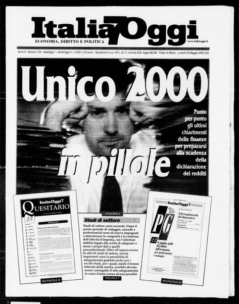 Italia oggi : quotidiano di economia finanza e politica